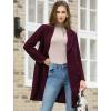 image:imageAllegra K Womens 2025 Winter Outerwear MidLong Double Breasted Pea CoatPurplish