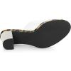 image:imageAllegra K Womens Clear Glitter Chunky Heels Slide Heel Sandals