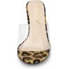 image:imageAllegra K Womens Clear Glitter Chunky Heels Slide Heel Sandals
