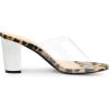 image:imageAllegra K Womens Clear Glitter Chunky Heels Slide Heel Sandals
