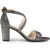 image:imageAllegra K Womens Colorful Cross Strappy Block Heel Sandals