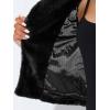 image:imageAllegra K Womens Cropped Faux Fur Jacket Lapel Cardigan Shrug 2024 Winter Fluffy Faux Fur CoatBlack