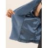 image:imageAllegra K Womens Cropped Faux Fur Jacket Lapel Cardigan Shrug 2024 Winter Fluffy Faux Fur CoatGrey Blue