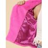 image:imageAllegra K Womens Cropped Faux Fur Jacket Lapel Cardigan Shrug 2024 Winter Fluffy Faux Fur CoatHot Pink