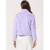 image:imageAllegra K Womens Cropped Faux Fur Jacket Lapel Cardigan Shrug 2024 Winter Fluffy Faux Fur CoatPurple