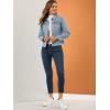 image:imageAllegra K Womens Denim Coat Jean Button Front Washed Vintage JacketLight Blue