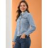 image:imageAllegra K Womens Denim Coat Jean Button Front Washed Vintage JacketLight Blue