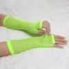 image:imageAllegra K Womens Fingerless Mesh 1980s Fancy Dress Party Costume Accessories Fishnet Gloves 2 PairsGreen