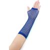 image:imageAllegra K Womens Fingerless Mesh 1980s Fancy Dress Party Costume Accessories Fishnet Gloves 2 PairsRoyal Blue