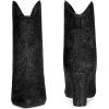 image:imageAllegra K Womens Glitter V Shape Pointy Toe Back Zipper Block Heels Mid Calf BootsBlack