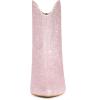 image:imageAllegra K Womens Glitter V Shape Pointy Toe Back Zipper Block Heels Mid Calf BootsPink