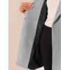 image:imageAllegra K Womens Lapel Collar Coat Double Breast Winter MidLong OvercoatGrey