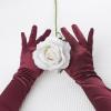 image:imageAllegra K Womens Long Gloves 1920S Evening Party Full Finger Mittens Elegant Opera GloveBurgundy