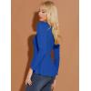 image:imageAllegra K Womens Long Sleeves Scoop Neck Casual Peplum Shirt TopsRoyal Blue