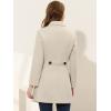 image:imageAllegra K Womens Pea Coat Single Breasted Long Sleeve Warm Casual Overcoat with Pockets Winter OutwearBeige