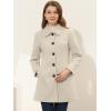 image:imageAllegra K Womens Pea Coat Single Breasted Long Sleeve Warm Casual Overcoat with Pockets Winter OutwearBeige