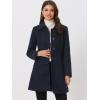 image:imageAllegra K Womens Pea Coat Single Breasted Long Sleeve Warm Casual Overcoat with Pockets Winter OutwearDark Blue