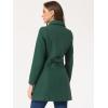 image:imageAllegra K Womens Pea Coat Single Breasted Long Sleeve Warm Casual Overcoat with Pockets Winter OutwearDark Green