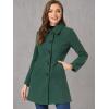 image:imageAllegra K Womens Pea Coat Single Breasted Long Sleeve Warm Casual Overcoat with Pockets Winter OutwearDark Green