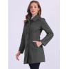 image:imageAllegra K Womens Pea Coat Single Breasted Long Sleeve Warm Casual Overcoat with Pockets Winter OutwearDeep Grey