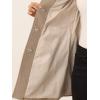 image:imageAllegra K Womens Pea Coat Single Breasted Long Sleeve Warm Casual Overcoat with Pockets Winter OutwearLight Brown
