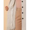 image:imageAllegra K Womens Peter Pan Collar Overcoat Single Breasted Pockets Winter Long CoatBeige