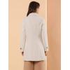 image:imageAllegra K Womens Peter Pan Collar Overcoat Single Breasted Pockets Winter Long CoatBeige
