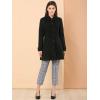 image:imageAllegra K Womens Peter Pan Collar Overcoat Single Breasted Pockets Winter Long CoatBlack
