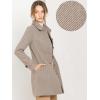 image:imageAllegra K Womens Peter Pan Collar Overcoat Single Breasted Pockets Winter Long CoatBrown