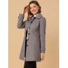 image:imageAllegra K Womens Peter Pan Collar Overcoat Single Breasted Pockets Winter Long CoatLight Brown