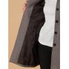 image:imageAllegra K Womens Peter Pan Collar Overcoat Single Breasted Pockets Winter Long CoatLight Brown