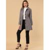 image:imageAllegra K Womens Peter Pan Collar Overcoat Single Breasted Pockets Winter Long CoatLight Brown
