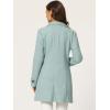 image:imageAllegra K Womens Peter Pan Collar Overcoat Single Breasted Pockets Winter Long CoatLight Green