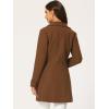 image:imageAllegra K Womens Peter Pan Collar Overcoat Single Breasted Pockets Winter Long CoatSolid Brown