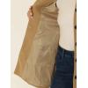 image:imageAllegra K Womens Peter Pan Collar Overcoat Single Breasted Pockets Winter Long CoatSolid Khaki
