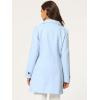 image:imageAllegra K Womens Peter Pan Collar Overcoat Single Breasted Pockets Winter Long CoatSolid Light Blue