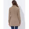 image:imageAllegra K Womens Peter Pan Collar Overcoat Single Breasted Pockets Winter Long CoatSolid Light Brown