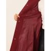 image:imageAllegra K Womens Peter Pan Collar Overcoat Single Breasted Pockets Winter Long CoatSolid Red