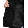 image:imageAllegra K Womens Peter Pan Collar Peacoat Double Breasted Short CoatBlack