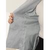 image:imageAllegra K Womens Peter Pan Collar Peacoat Double Breasted Short CoatGrey White