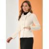 image:imageAllegra K Womens Peter Pan Collar Peacoat Double Breasted Short CoatWhite