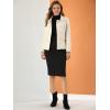 image:imageAllegra K Womens Peter Pan Collar Peacoat Double Breasted Short CoatWhite