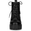 image:imageAllegra K Womens Platform Lace Up Ankle Boots Chelsea Black Combat Boots  7 M US