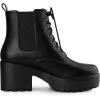 image:imageAllegra K Womens Platform Lace Up Ankle Boots Chelsea Black Combat Boots  7 M US