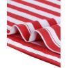 image:imageAllegra K Womens Striped Cute Shirts Peter Pan Collar Casual Trendy Fitted Long Sleeve TopRed