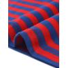 image:imageAllegra K Womens Striped Cute Shirts Peter Pan Collar Casual Trendy Fitted Long Sleeve TopRed Blue