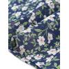 image:imageAllegra K Womens Summer Floral Ruffle Sleeveless Tie Neck Chiffon Flowy Mini Dress