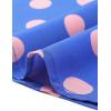 image:imageAllegra K Womens Vintage Ruffle Neck Chiffon Top Long Sleeve Casual Work BlouseBlue Pinkpolka Dots