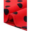 image:imageAllegra K Womens Vintage Ruffle Neck Chiffon Top Long Sleeve Casual Work BlouseRed Blackpolka Dots
