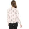 image:imageAllegra K Womens Vintage Ruffle Neck Chiffon Top Long Sleeve Casual Work BlouseWhite Redpolka Dots
